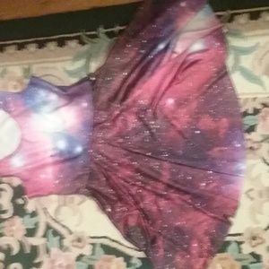 Galaxy skater dress